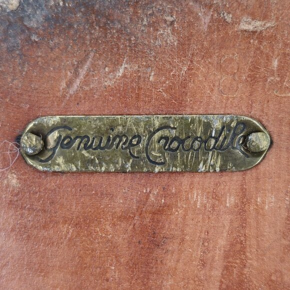 Vintage Mezlan Exotic Crocodile and Leather Dress Shoes Mens 8.5M Penny Loafers - Picture 5 of 11